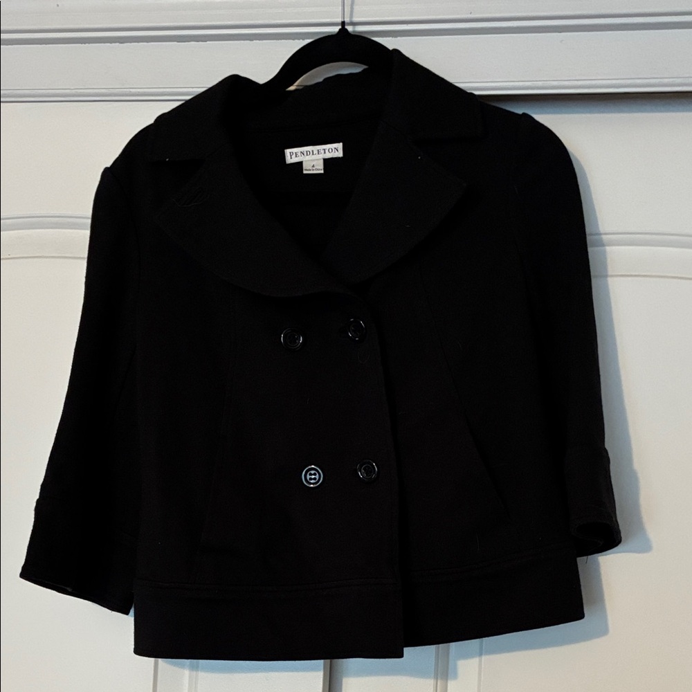 Pendleton Women's Classic Black Pea Coat